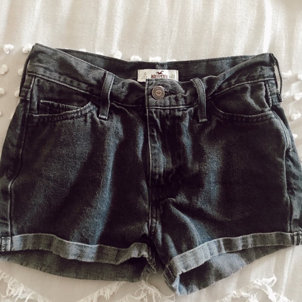 black shorts